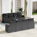 Set de canapele pentru grădină 7 pcs Negru 55 x 55 x 37 cm - WALTI WALTI