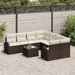Set de canapele pentru grădină 9 pcs Maro 55 x 55 x 37 cm - WALTI WALTI