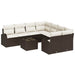 Set de canapele pentru grădină 9 pcs Maro 55 x 55 x 37 cm - WALTI WALTI
