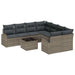 Set de canapele pentru grădină 9 pcs Gri și Gri Închis - WALTI WALTI