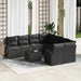 Set de canapele pentru grădină Negru 55 x 55 x 37 cm poliratan - WALTI WALTI