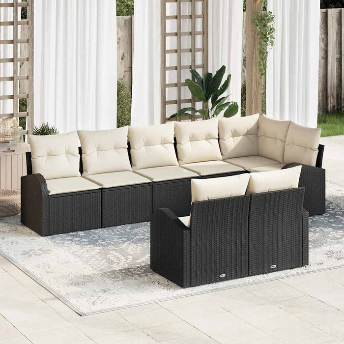 Set de canapele pentru grădină cu pernă 8 pcs 289 x 124 x 85 cm - WALTI WALTI