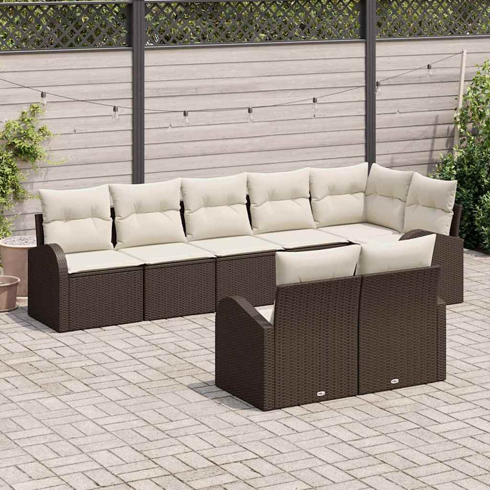 Set de canapele pentru grădină cu pernă 8 pcs 289 x 124 x 85 cm - WALTI WALTI