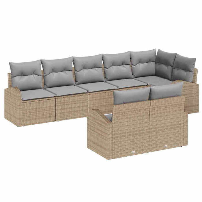 Set de canapele pentru grădină cu pernă 8 pcs 289 x 124 x 85 cm - WALTI WALTI