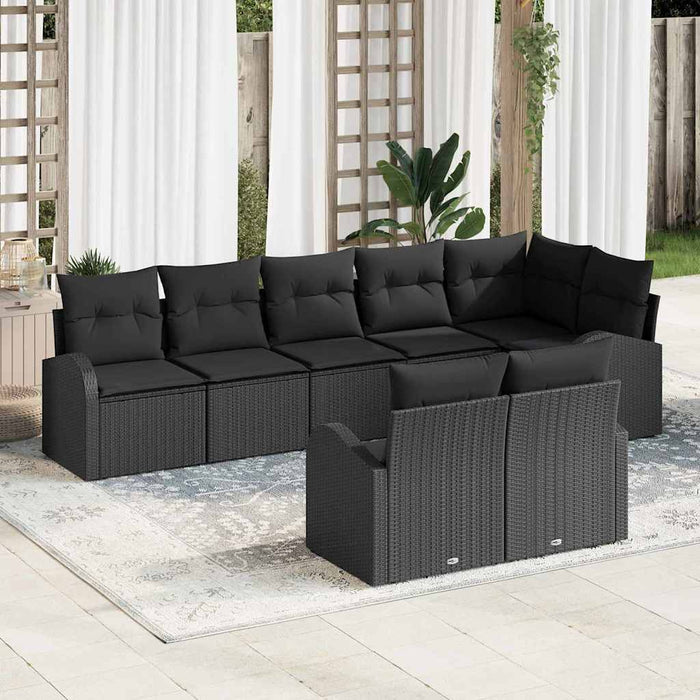 Set de canapele pentru grădină cu pernă 8 pcs 289 x 124 x 85 cm - WALTI WALTI
