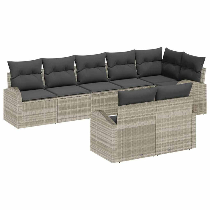 Set de canapele pentru grădină cu pernă 9 pcs 289 x 124 x 85 cm - WALTI WALTI