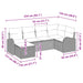 Set de canapele pentru grădină cu pernă 6 pcs Maro Poli Rattan - WALTI WALTI