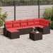 Set de canapele pentru grădină cu pernă 8 pcs Maro Poli Rattan - WALTI WALTI