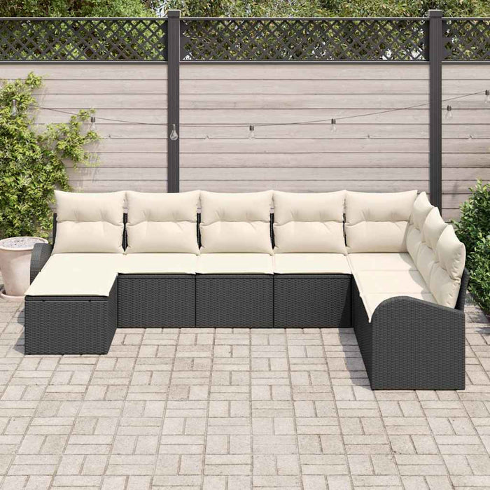 Set de canapele pentru grădină 8 buc. Negru - WALTI WALTI