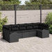 Set de canapea 7 pcs Negru poliratan - WALTI WALTI