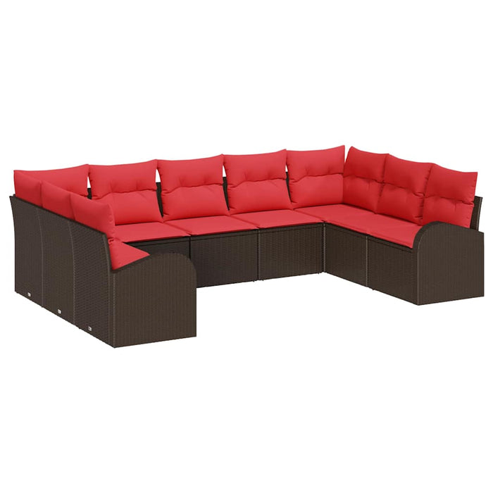 Set de canapea cu pernă Maro Poli Rattan - WALTI WALTI