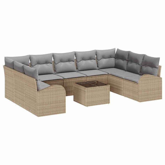 Set de Canapea de Grădină cu Perne Negre din Ratan PE - WALTI WALTI