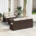 Set de canapele pentru grădină 6 pcs Maro, Crem 55 x 55 x 37 cm - WALTI WALTI