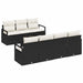 Set de canapele pentru grădină 8 pcs Negru, Crem - WALTI WALTI