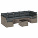Set de canapele pentru grădină 8 pcs Gri 55 x 55 x 37 cm - WALTI WALTI