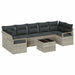 Set de canapele pentru grădină 8 pcs Gri deschis, Gri închis - WALTI WALTI