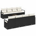 Set de canapele pentru grădină 7 pcs Negru, Crem - WALTI WALTI