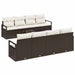 Set de canapele pentru grădină 7 pcs Maro, Crem 55 x 55 x 37 cm - WALTI WALTI