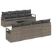 Set de canapele pentru grădină 7 pcs Gri 55 x 55 x 37 cm - WALTI WALTI