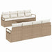 Set de canapele pentru grădină 7 pcs Bej, crem 55 x 55 x 37 cm - WALTI WALTI