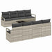 Set de canapele pentru grădină 7 pcs Gri deschis - WALTI WALTI