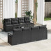 Set de canapele pentru grădină 7 pcs Negru 55 x 55 x 37 cm - WALTI WALTI