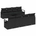 Set de canapele pentru grădină 7 pcs Negru 55 x 55 x 37 cm - WALTI WALTI