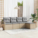Set de canapele pentru grădină 5 pcs Bej Rattan poli - WALTI WALTI