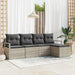 Set de canapele pentru grădină 5 pcs Gri deschis Rattan poli - WALTI WALTI