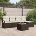 Set de canapele pentru grădină 6 pcs Maro Rattan poli - WALTI WALTI