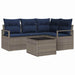 Set de canapea 5 pcs Gri poliratan - WALTI WALTI