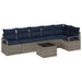 Set de canapea 7 pcs Gri poliratan - WALTI WALTI