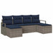 Set de canapea 6 pcs Gri poliratan - WALTI WALTI