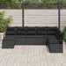 Set de canapea de grădină vidaXL 8 piese Negru Ratan Poly - WALTI WALTI