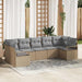 Set de canapele pentru grădină 7 pcs Bej Rattan poli - WALTI WALTI