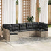 Set de canapele pentru grădină 7 pcs Gri deschis Rattan poli - WALTI WALTI