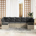 Set de canapele pentru grădină 7 pcs Gri deschis Rattan poli - WALTI WALTI