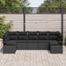 Set de canapele pentru grădină 7 pcs Negru Rattan poli - WALTI WALTI