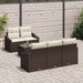 Set de canapele pentru grădină 6 pcs Maro, Crem 55 x 55 x 37 cm - WALTI WALTI