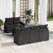 Set de canapele pentru grădină 6 pcs Negru 55 x 55 x 37 cm - WALTI WALTI