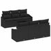 Set de canapele pentru grădină 7 pcs Negru 55 x 55 x 37 cm - WALTI WALTI