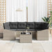 Set de canapele pentru grădină cu pernă 7 pcs Gri deschis - WALTI WALTI