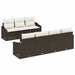 Set de canapele pentru grădină 8 pcs Maro, Crem 55 x 55 x 37 cm - WALTI WALTI
