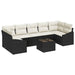 Set de canapea cu pernă Negru și Crem 55 x 55 x 37 cm poliratan - WALTI WALTI
