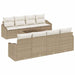 Set de canapele pentru grădină 9 pcs Bej, crem 55 x 55 x 37 cm - WALTI WALTI