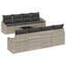 Set de canapele pentru grădină cu pernă 9 pcs Gri deschis - WALTI WALTI