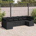 Set de canapea cu pernă 7 pcs Negru poliratan - WALTI WALTI