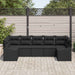 Set de canapea cu pernă 7 pcs Negru poliratan - WALTI WALTI