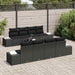 Set de canapele pentru grădină 7 pcs Negru 294 x 62 x 69 cm - WALTI WALTI