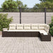 Set de canapele pentru grădină 6 pcs maro și crem Rattan poli - WALTI WALTI